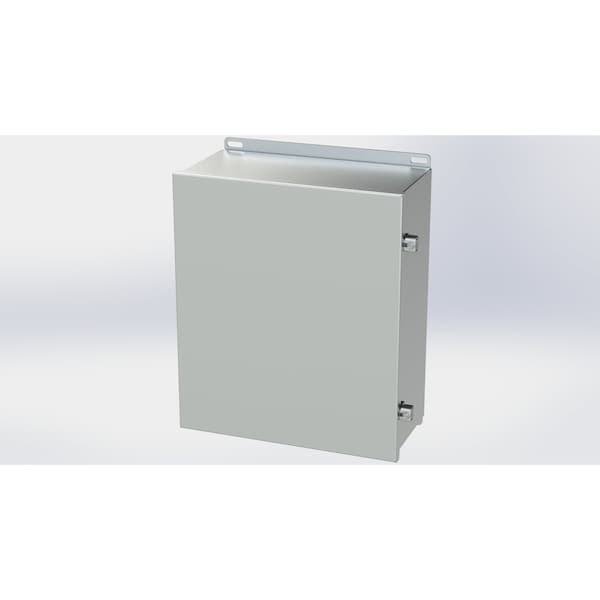 Electrical Enclosures, 14.13 in H, 6 in D, 12 in W, NEMA 3R, 4, 4X, 12, 13, 304 Stainless Steel